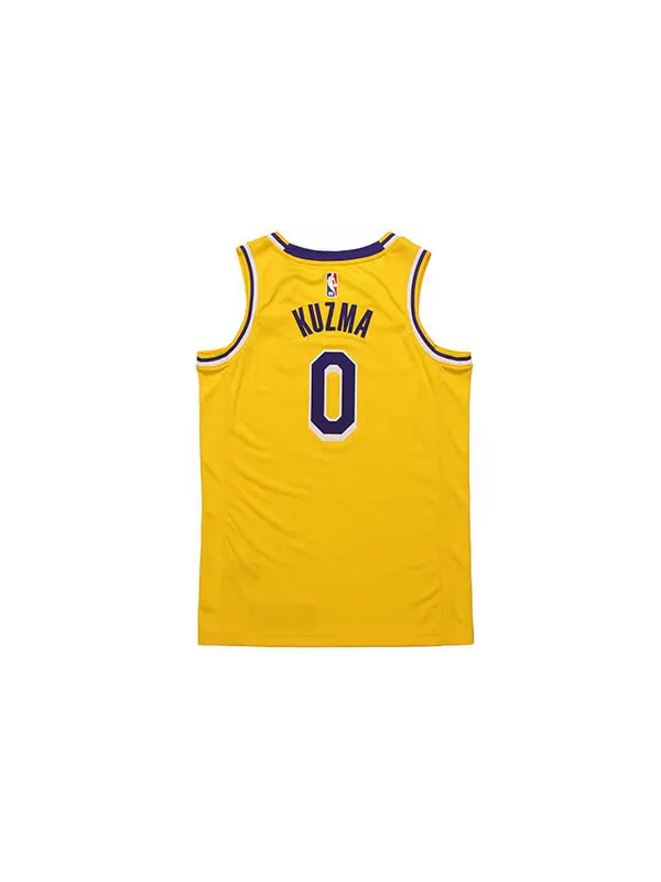 Спортивная футболка 2020 lakers icon edition nba swingman jersey men's jersey Nike — изображение 2 из 2, желтый