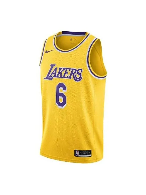 Майка Nike x NBA LA Lakers Jerseys 'LeBron James 6' — изображение 1 из 4, желтый/мульти