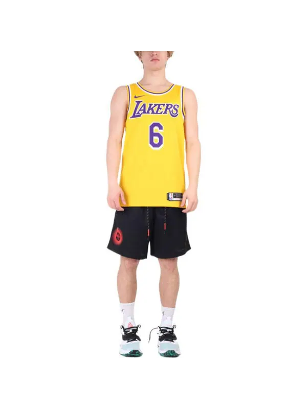 Майка Nike x NBA LA Lakers Jerseys 'LeBron James 6' — изображение 3 из 4, желтый/мульти