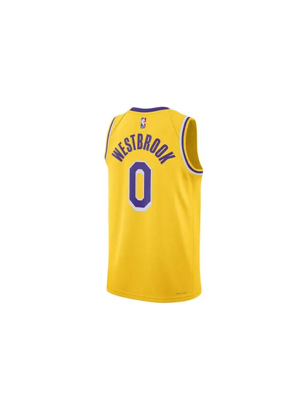 Майка Nike x NBA LA Lakers Jerseys 'Russell Westbrook 0' — изображение 2 из 4, желтый