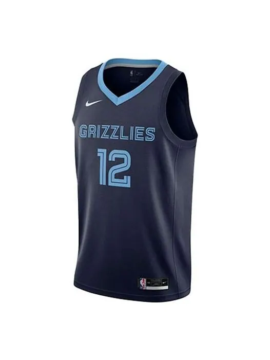 Майка Nike NBA Basketball Sports Jersey Vest SW Fan Edition 2020 Season Gray Memphis Grizzlies — изображение 1 из 4, синий