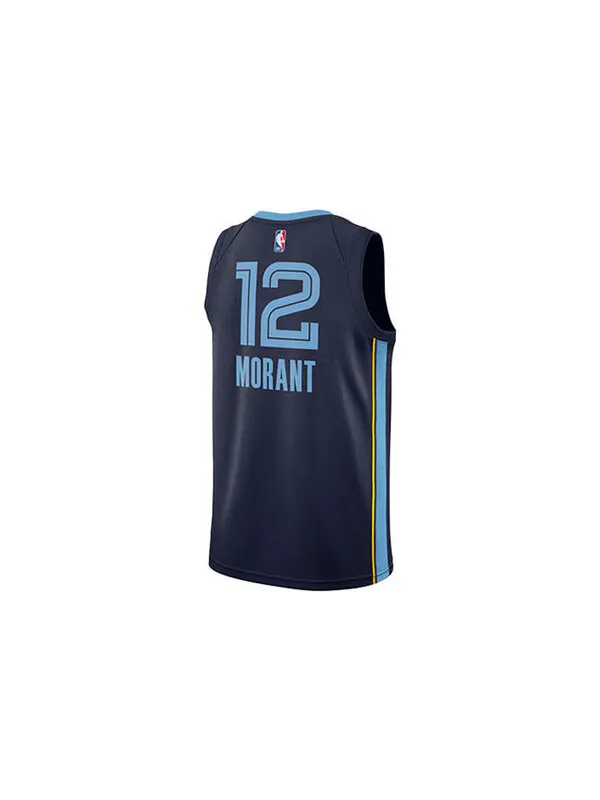 Майка Nike NBA Basketball Sports Jersey Vest SW Fan Edition 2020 Season Gray Memphis Grizzlies — изображение 2 из 4, синий