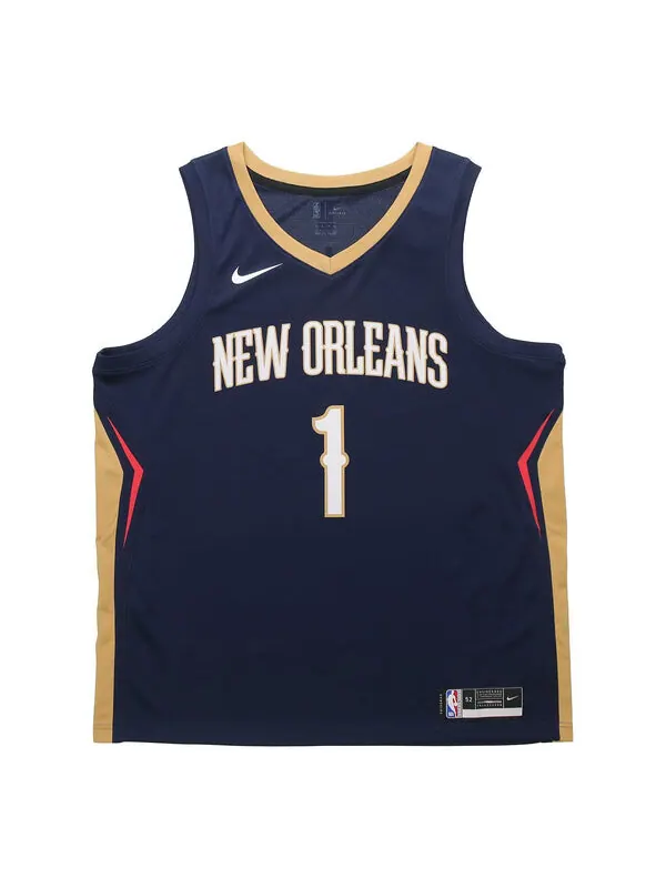 Футболка nba mens swingman джерси 20ss new orleans pelicans williamson 1 баскетбольная рубашка Nike — изображение 1 из 4