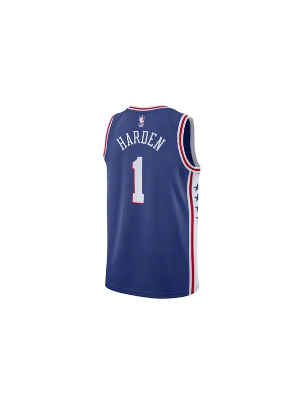 Майка Nike x NBA Philadelphia 76ers 20 Jerseys 'James Harden 1' — изображение 2 из 2, синий