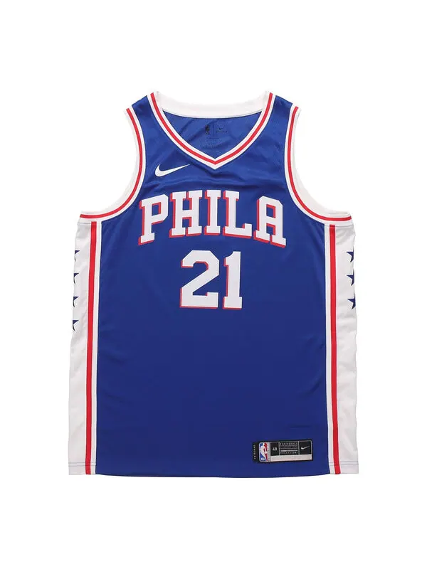 Спортивная футболка nba swingman jersey basketball sports sw fan edition philadelphia 76ers 21 blue Nike — изображение 1 из 2