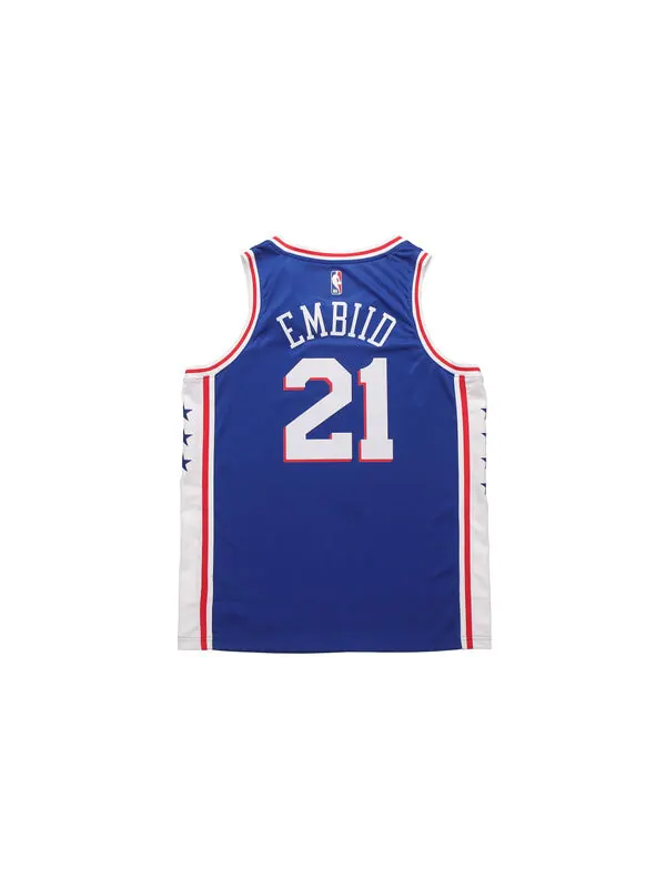 Спортивная футболка nba swingman jersey basketball sports sw fan edition philadelphia 76ers 21 blue Nike — изображение 2 из 2