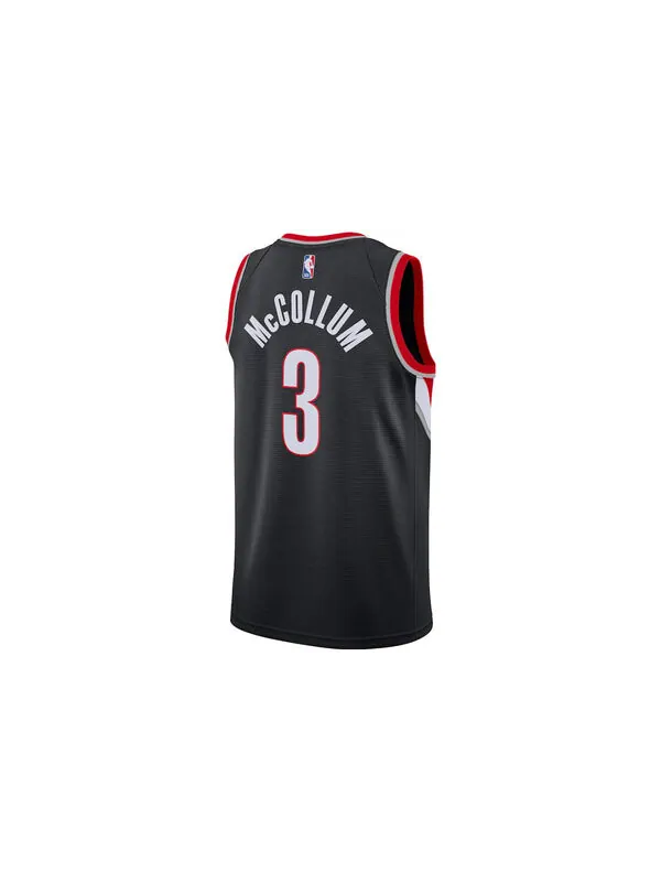 Майка Nike x NBA Portland Trail Blazers 20-21 Jerseys 'CJ McCollum 3' — изображение 2 из 2, черный/коричневый/мульти