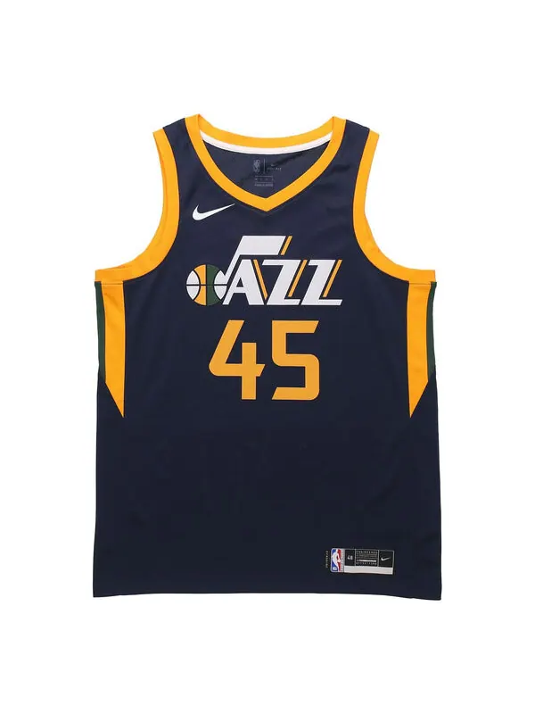 Спортивная футболка 2020 season utah jazz mitchell sw shirt men's college 'dark blue yellow' Nike — изображение 1 из 2