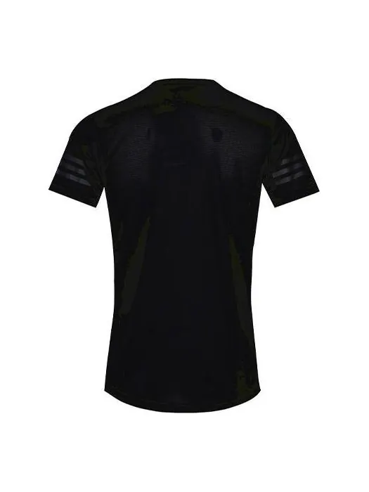 Футболка adidas Round Neck Short Sleeve Sports Training Black — изображение 1 из 4, черный