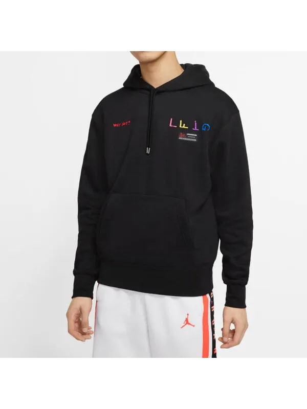 Толстовка Air Jordan Why Not Printing Pattern Black — изображение 3 из 4, черный