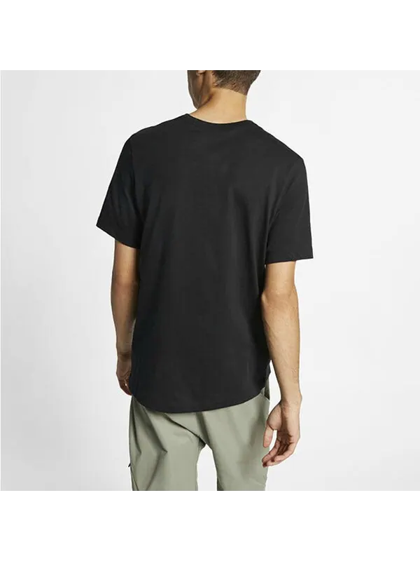 Футболка спортивная swoosh большой короткий рукав Nike — изображение 4 из 4, черный