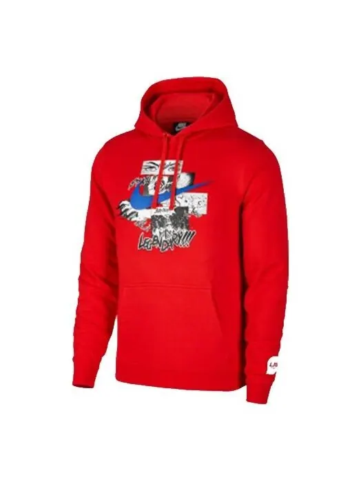 Толстовка x lpl crossover hooded long sleeves red Nike — изображение 1 из 1, красный