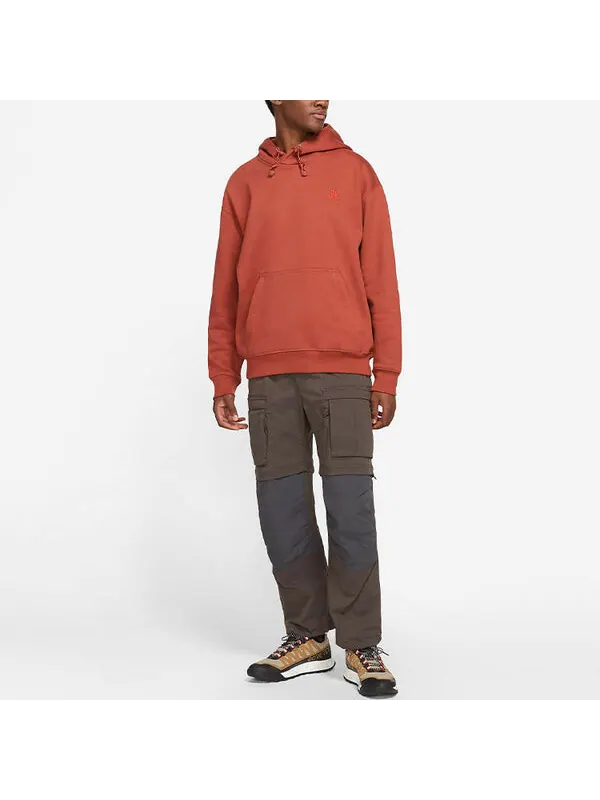 Толстовка Men's Nike Logo Solid Color Loose Red Brown — изображение 2 из 3, коричневый