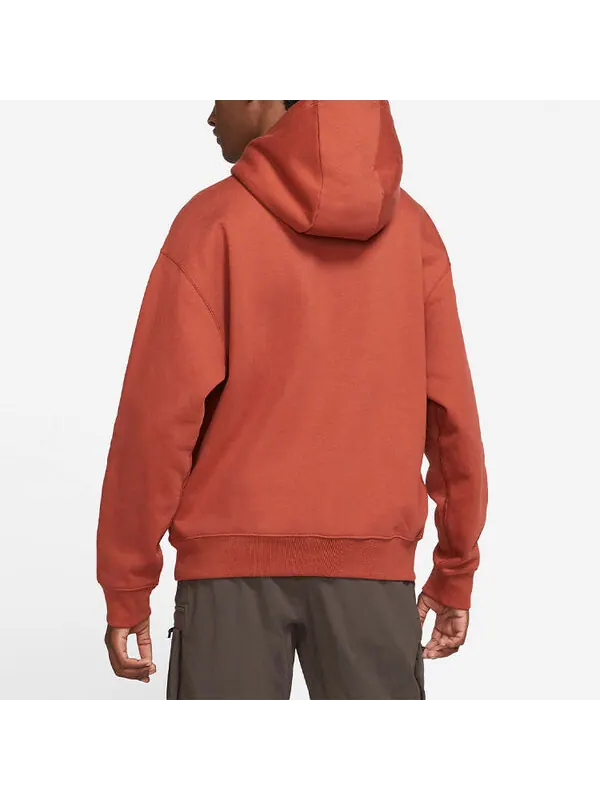 Толстовка Men's Nike Logo Solid Color Loose Red Brown — изображение 3 из 3, коричневый