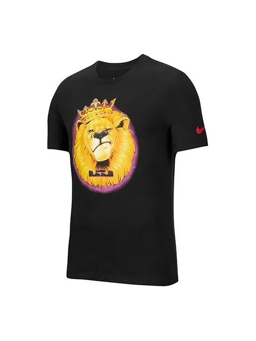 Футболка dri fit с принтом круглый вырез короткий рукав Nike — изображение 1 из 2, черный