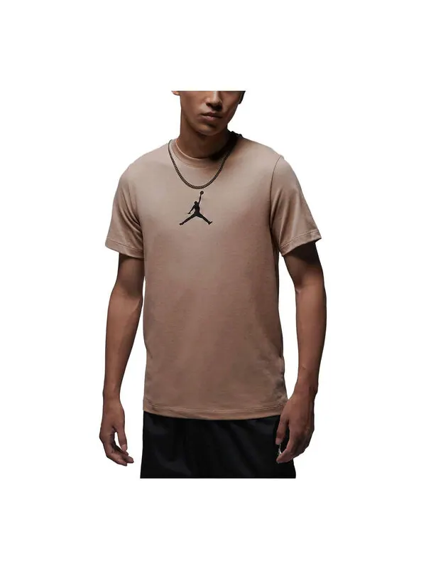 Футболка Air Jordan Jumpman Logo T-shirt 'Hemp' — изображение 1 из 2, конопляный