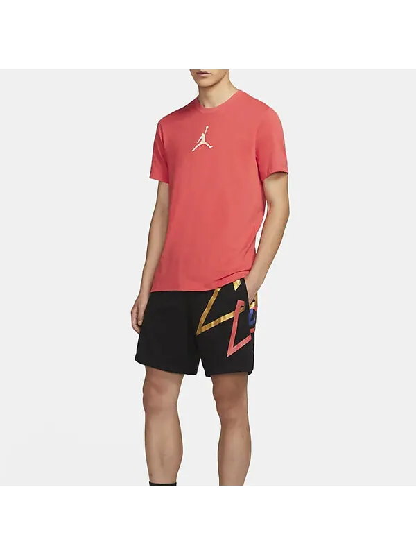Футболка men's jumpman dfct ss crew round neck short sleeve small red t-shirt Air Jordan — изображение 3 из 3, красный