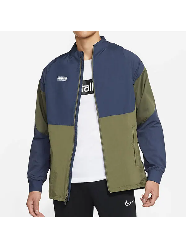 Куртка Nike Fc Awf Soccer/Football Training Athleisure Casual Sports Woven Windproof Jacket Olive — изображение 3 из 4