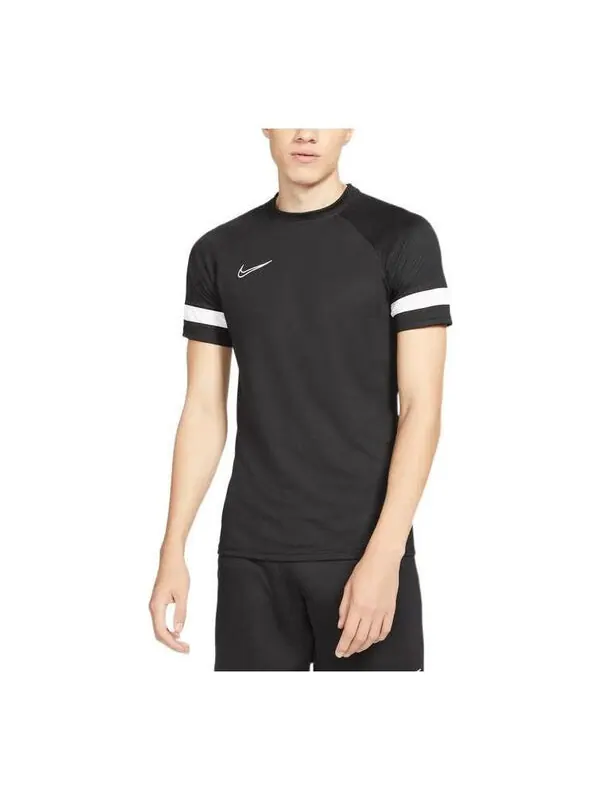 Футболка Nike Logo Printing Stripe Round Neck Pullover Short Sleeve Black — изображение 1 из 3, мульти