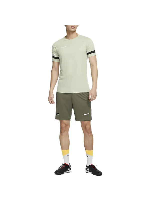 Футболка Nike Dri-FIT Academy Casual Sports Knit Soccer/Football Cuff Colorblock Embroidered Short — изображение 3 из 4