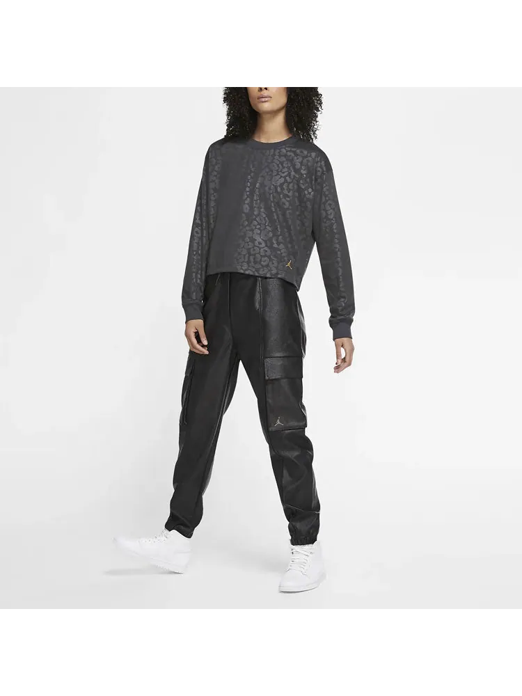 (WMNS) Брюки Air Jordan Court-To-Runway с высокой талией — изображение 5 из 5, черный