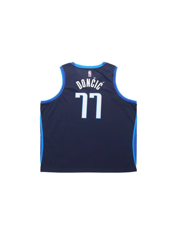 Футболка баскетбольная майка жилет nba retro fan edition версия dallas mavericks doncic № 77 Nike — изображение 2 из 4