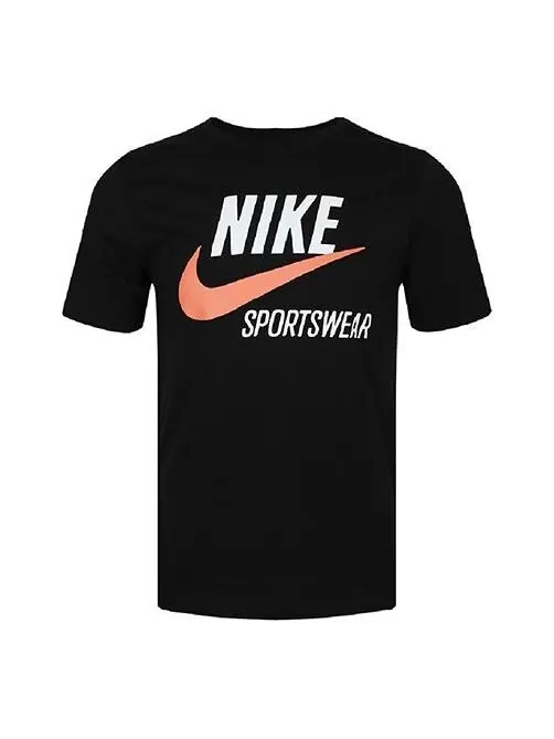 Футболка sportswear futura alphabet logo printing short sleeve black Nike — изображение 1 из 4, черный