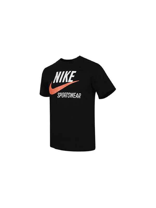 Футболка sportswear futura alphabet logo printing short sleeve black Nike — изображение 2 из 4, черный