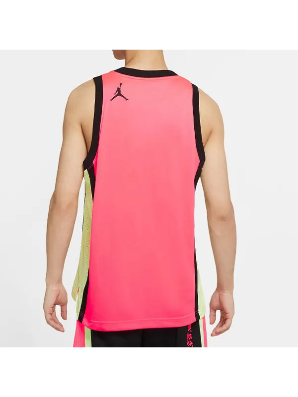 Футболка air dongdan баскетбольный жилет с круглым воротом мужской Air Jordan — изображение 3 из 4, розовый