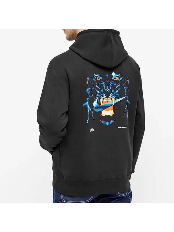 Толстовка Nike SB Fleece Skate x Samborghini Black — изображение 3 из 4, черный