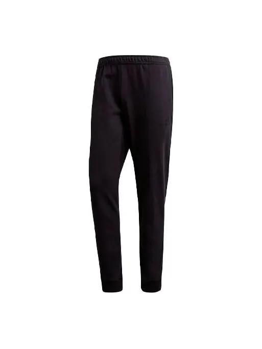 Спортивные штаны Men's adidas Solid Color Knit Soccer/Football Sports Pants/Trousers/Joggers Black — изображение 1 из 4
