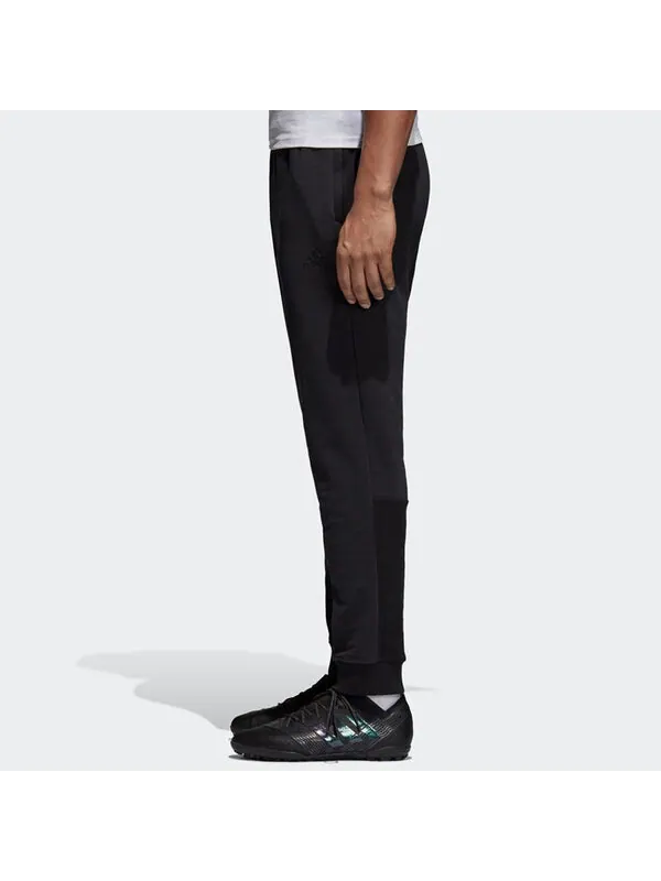 Спортивные штаны Men's adidas Solid Color Knit Soccer/Football Sports Pants/Trousers/Joggers Black — изображение 4 из 4