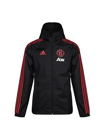 Куртка manchester united футбольная спортивная форма мужская Adidas — изображение 1 из 2, черный