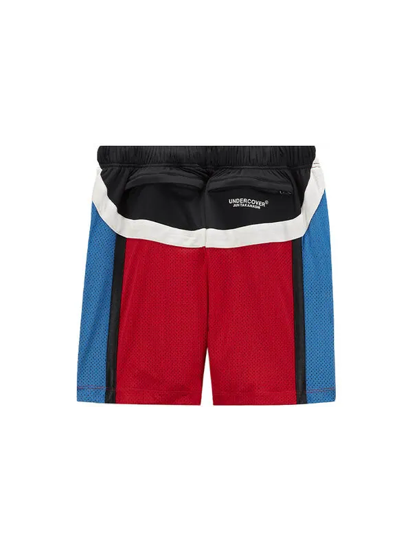 Шорты mesh shorts contrasting colors alphabet printing sports basketball us edition red Nike — изображение 2 из 4, красный
