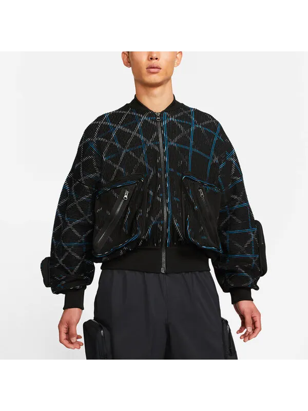Куртка ma-1 bomber multiple pockets knit aviator jacket black Nike — изображение 4 из 4, черный