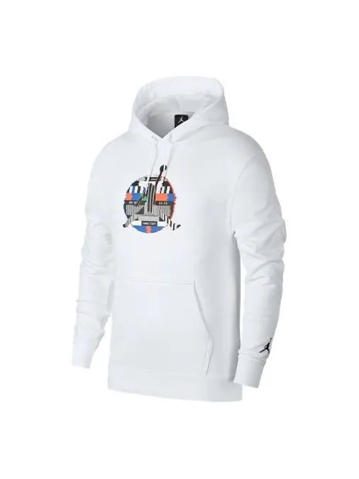 Толстовка Air Jordan Knit Athleisure Casual Sports White — изображение 1 из 2, белый