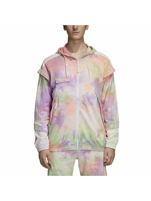 Куртка x pharrell hu holi ветровки Куртка Adidas — изображение 3 из 4, белый/фиолетовый