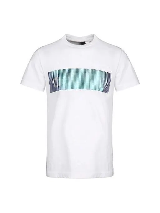 Футболка logo round neck short sleeve white Adidas — изображение 1 из 4, белый