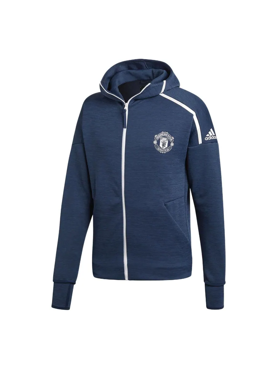 Куртка adidas Mufc Zne Hd Fr Logo — изображение 1 из 5, синий