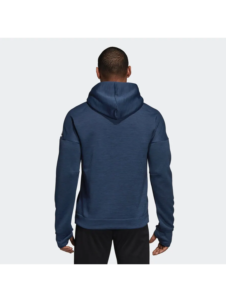 Куртка adidas Mufc Zne Hd Fr Logo — изображение 4 из 5, синий