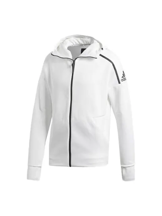Куртка adidas ZNE HOODY 3.0 Retro Sports Hooded Jacket Asia Edition White — изображение 1 из 4, белый