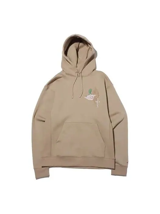 Толстовка x cactus jack by travis scott pullover hoodie 'khaki university red' Air Jordan — изображение 1 из 2, хаки