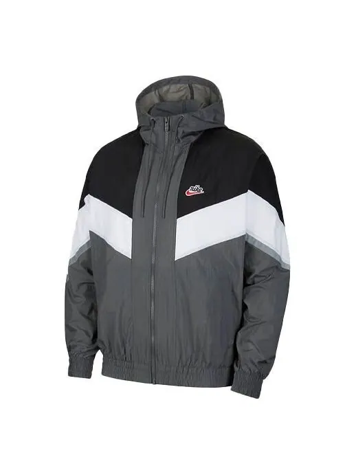 Куртка Nike Sportswear Windrunner+ Hooded Reflection Jacket Men Grey Gray — изображение 1 из 4, серый