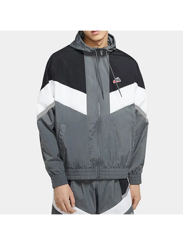Куртка Nike Sportswear Windrunner+ Hooded Reflection Jacket Men Grey Gray — изображение 3 из 4, серый