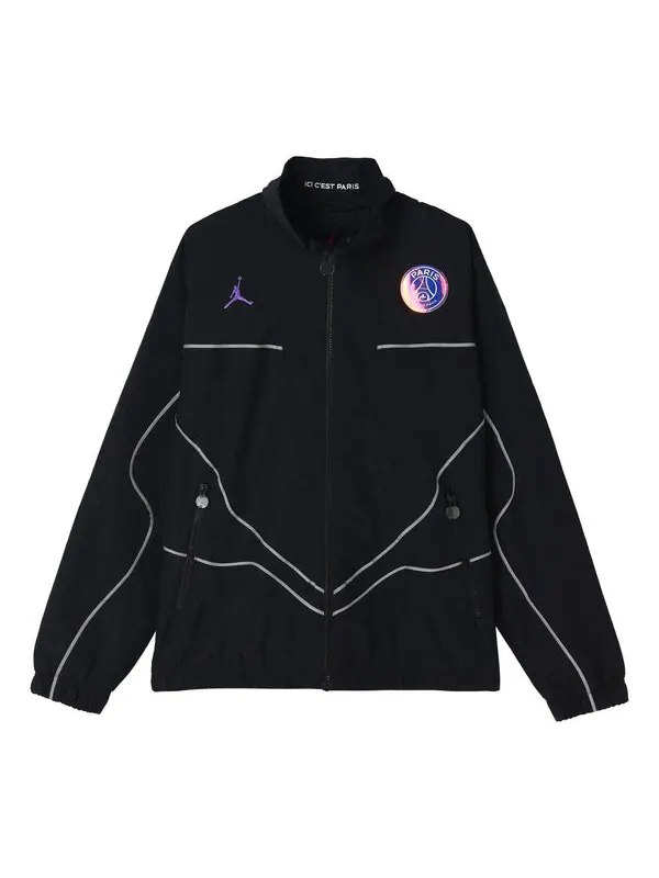 Куртка Air Jordan Paris Saint-Germain Logo Sports Jacket Black — изображение 1 из 4, черный