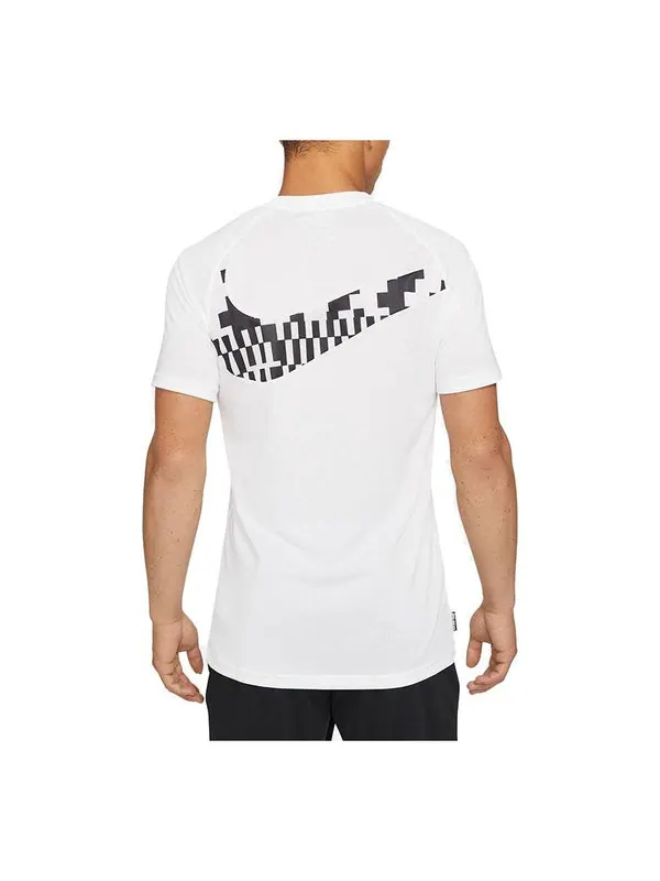 Футболка academy training t-shirt 'white' Nike — изображение 1 из 3, белый/черный