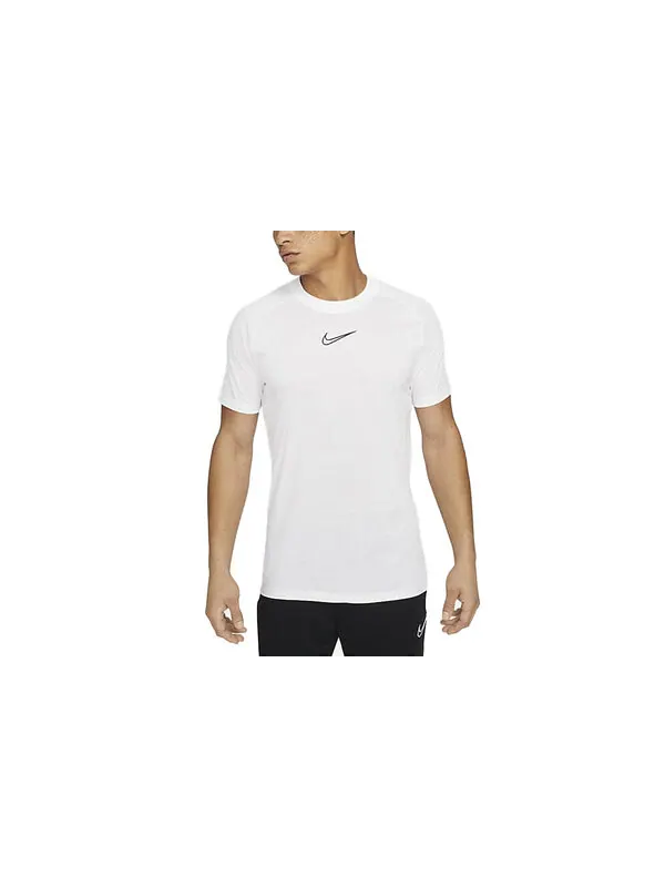 Футболка academy training t-shirt 'white' Nike — изображение 2 из 3, белый/черный