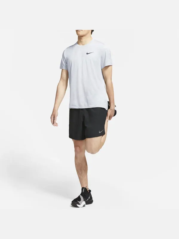Футболка Nike Pro Dri-FIT Sports Training Quick Dry Round Neck Short Sleeve Gray — изображение 3 из 4, серый