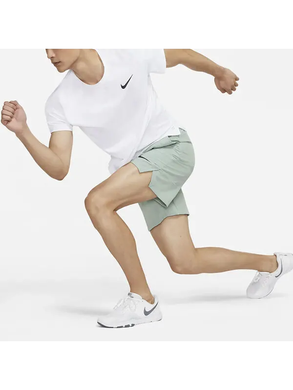 Футболка pro dri-fit sports training quick-dry crewneck short sleeve men's white Nike — изображение 3 из 4, белый