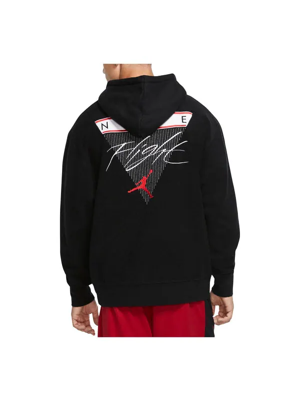Толстовка Air Jordan Flight logo Printing Woven Casual Sports Pullover Black — изображение 1 из 4, черный